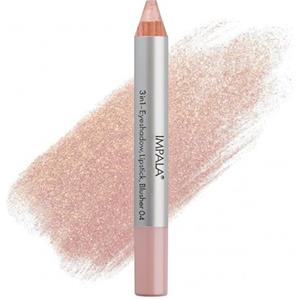 Impala Matita Jumbo 3 in 1 | Colore 04 Rosa Perlato | Ombretto, Rossetto e Blush | Texture Liscia e di Lunga Durata | Colore Intenso