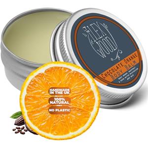 The Ilex Wood Balsamo per il corpo all'arancia e cioccolato│ 250 ml. Crema idratante al burro per il corpo 100% naturale. Realizzato a mano. Cruelty Free, senza olio di palma, senza plastica