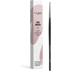 Mylee Pennello Sottile da 9mm per Nail Art Gel e Applicazione Smalto. Strumento per Manicure di Qualità Professionale, Ideale per l'Uso a Casa o in Salone