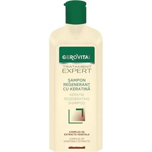 Gerovital Shampoo Rigenerante con Cheratina - Azione Riparatrice e Anticaduta - Idrata e Rinforza i Capelli Secchi e Danneggiati, Estratti Vegetali e Complesso Bioattivo, 400 ml