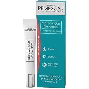Remescar Crema Contorno Occhi 15ml - Antirughe e Anti-Età con Caffeina e Vitamina C - Riduce Borse, Occhiaie e Segni dell'Invecchiamento, Rimpolpa e Illumina la Pelle