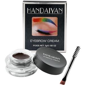 HISUNBEN Pomata per sopracciglia, gel impermeabile per sopracciglia, pomata per sopracciglia con pennello, lunga durata, per sopracciglia denso e naturale