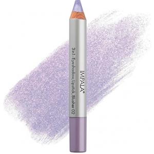 Impala Matita Jumbo 3 in 1 | Colore 02 Lilla | Ombretto, Rossetto e Blush | Texture Liscia e di Lunga Durata | Colore Intenso