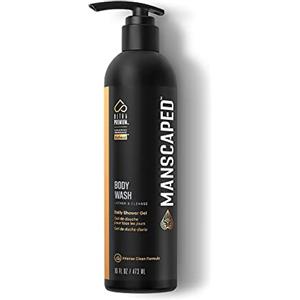 Manscaped Refining The Gentleman MANSCAPED® Body Wash UltraPremium da Uomo, Formula Pulita Infusa con Aloe Vera e Sale Marino, Gel Doccia Quotidiano Rinfrescante e Nutriente per la Pelle Idratante, Flacone da 16 oz