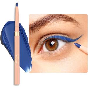 OULAC Matita Occhi Waterproof, Eyeliner Blu Mat Girevole, Colore Intenso, Dura 12 Ore +, Texture Liscia e Cremosa, Non Trasferibile, Vegan (18) Deep Trench