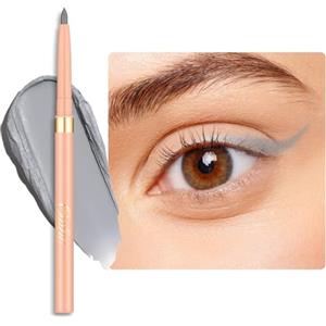 OULAC Matita Occhi Waterproof, Eyeliner Grigio Mat Girevole, Colore Intenso, Dura 12 Ore +, Texture Liscia e Cremosa, Non Trasferibile, Vegan (14) Grey Stone