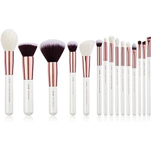 Jessup Set di 15 pennelli da trucco professionali per occhi, sopracciglia, labbra, ombretto, eyeliner e altri cosmetici, T220
