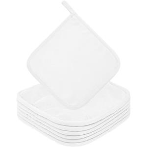 URAQT Panni Struccanti Viso, Panno per Pulizia Viso da 6 Pz, Panni Struccanti Lavabile e Riutilizzabili, Panno Struccante Viso Ultra Morbido per Rimozione del Trucco, Lavare Viso, Bianco