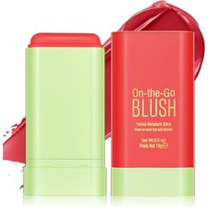 LOPHE Crema Fard Stick, Blush Matte Lunga Durata Texture Cremosa, Multi-Use per Occhi Labbra e Guancia, Velvet Touch(02#)