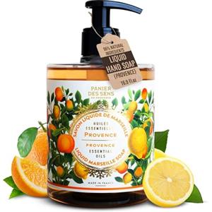 Panier des Sens - Sapone Liquido di Marsiglia Provence (Limone + Cipresso) - Sapone Mani Idratante - con Olio di Cocco - 97% di Ingredienti Naturali - Sapone Mani Made in France - 500ml