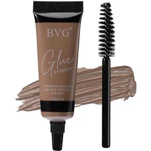 HISUNBEN Brown sopracciglia pomata impermeabile gel sopracciglia pomata sopracciglia con pennello, lunga durata per sopracciglia dense e naturali