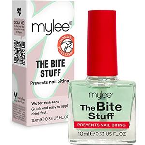 Mylee The Bite Stuff - Smalto Amaro trasparente per Non Mangiarsi le Unghie - Stop Rosicchiamento, Anti Onicofagia, Prevenzione per adulti e bambini, Applicazione Facile e Rapida, Resistente all'Acqua