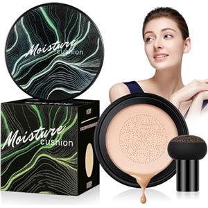 LOPHE Cushion Fondotinta CC Crema con Fungo Testa D'aria Coprente Imperfezioni, Fondotinta Lunga Durata Idratante, Correttore Naturale Tono Uniforme Della Pelle(Naturale#scatola verde)