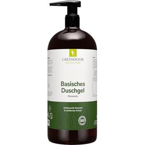 GREENDOOR 500ml bagnoschiuma Greendoor alcalina Rosemary, 100% naturale non fatto di produttori di cosmesi naturale, senza silicone, senza solfati, conservanti