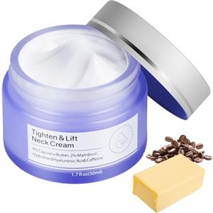 LOPHE Crema per il Collo, 50ml Crema Rassodante per Il Collo, Crema Collo e Décolleté, Idratante, Anti-Invecchiamento, per Tutti l Tipi Di Pelle