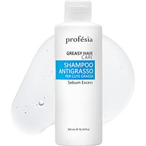 PROFESIA Shampoo Capelli Grassi 300 ml Delicato Riequilibrante Professionale - Trattamento Antisebo e Antigrasso, Seboregolatore