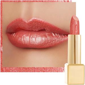 Oulac Rossetto Metallizzato Lucido Corallo, Rossetti Glitter Senza Profumo, Perlato e Brillante, Colore Intenso Lunga Durata, Formula Idratante Nutre le Labbra, Vegan & Senza Glutine, 06 Nemo Go Home