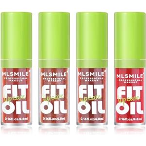 LOPHE Olio Labbra, 4 Pezzi Olio Labbra Idratante Lip Glow Oil, Gloss Lip Plumper Trasparente Lipgloss, Effetto Rimpolpante e Idratante(Serie B#Colore buio)