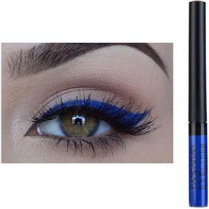 HISUNBEN Eyeliner impermeabile UV Glow Neon, opaco eyeliner liquido, resistente alle sbavature, lunga durata, alta resa cromatica, set regalo per donne blu 2