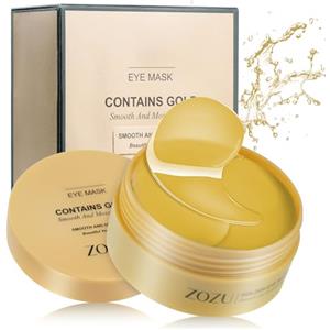 LOPHE Patch Occhi, 60 Pezzi Eye Patch Maschera Occhiaie e Borse, Collagene Patches Occhi per Rimuovi Puffiness, Idrata Anti-Età(Oro)