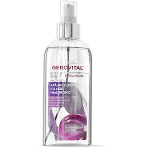 Gerovital Acqua Micellare con Acido Ialuronico, Struccante Delicato per Viso, Occhi e Labbra, Formula Senza Alcool, Per tutti i tipi di pelle, 150 ml