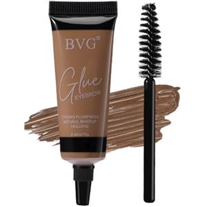 HISUNBEN LightBrown - Pomata per sopracciglia, impermeabile, per sopracciglia, con pennello, per sopracciglia dense e naturali