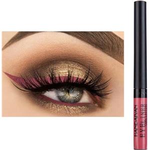HISUNBEN Eyeliner liquido opaco, matita eyeliner colorata al neon, impermeabile, a lunga durata, a prova di sbavature, regalo per donne, marrone-1