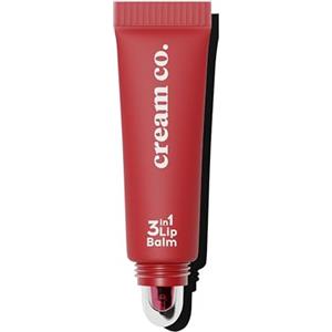 cream co. 3in1 Balsamo per le labbra nutriente, acido ialuronico, idratante e riparatore della barriera, cura delle labbra per tutti i tipi di labbra, balsamo per le labbra colorato, protegge e rinnov