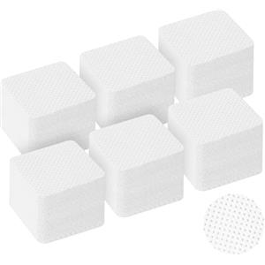 LOPHE Salviette per Unghie, 360 Pezzi Unghie Rimozione Pulizia Pads, Senza Pelucchi Pad Unghie in Cellulosa Quadrate per Rimuovere Smalto e Gel, per Unghie Fai da Te e Saloni (Bianco)