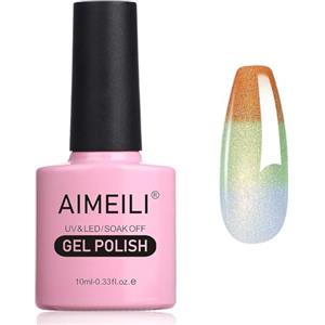 AIMEILI 10ML Smalto Semipermanente Camaleonte Nail Polish Smalto Semipermente Gel Polish UV LED Smalti Colorati Gel per Manicure Soak Off 006