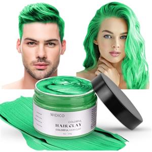LOPHE Cera Colorata per Capelli, Colore Temporaneo Lavabile, Hair Colour Opaca Naturale per Halloween, Cosplay, 100g (Verde)