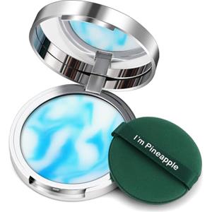 LOPHE Cipria da Viso Compatta in Gel, Effetto Naturale, Candy Bella Fissante Trucco, Sottile e Traspirante, Polvere Opacizzante a Lunga Durata