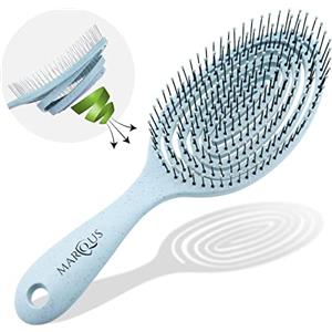 marQus Spazzola Districante Per Capelli - Materiali a Base Vegetale Biodegradabile - 1 Pezzo Colore Artic
