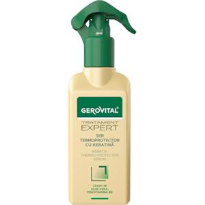 Gerovital Siero Termoprotettore Capelli con Cheratina - Protezione Fino a 200°C - Leave-In Senza Risciacquo - Idrata, Nutre e Previene la Secchezza - Aloe Vera e Provitamina B5, 150 ml