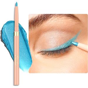 OULAC Matita Occhi Waterproof, Eyeliner Blu Mat Girevole, Colore Intenso, Dura 12 Ore +, Texture Liscia e Cremosa, Non Trasferibile, Vegan (15) Aruba Beach