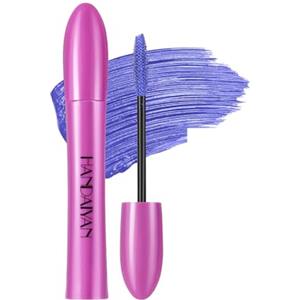 HISUNBEN Mascara blu impermeabile, mascara, impermeabile, durevole, volumizzante, allungamento del mascara per Natale, Halloween, feste, matrimoni -2