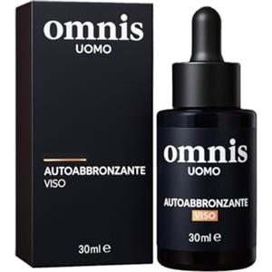 Omnis Uomo Gocce Autoabbronzanti Omnis Uomo 30 ml, siero abbronzante, Abbronzatura naturale senza sole con DHA + Eritrulosio, Aloe Vera e Acido Ialuronico, Durata 3‑4 giorni, Made in Italy