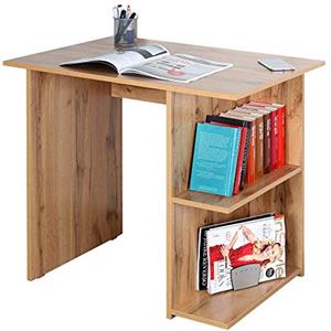 RICOO Scrivania piccola 82 x 76 x 60 cm WM089-EW Scrittoio piccolo Tavolo lavoro Ufficio Postazione PC Consolle Studio Tavolino Legno marrone