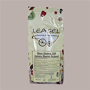 Leagel Base Gelato Natura 100 GMS Leagel Preparato in Polvere Gusto Latte Senza Aromi e Senza Grassi - 2 Kg -