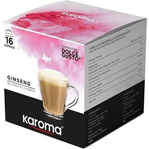 Caffè Karoma Karoma® capsule compatibili con Nescafè Dolce Gusto (16, Ginseng)