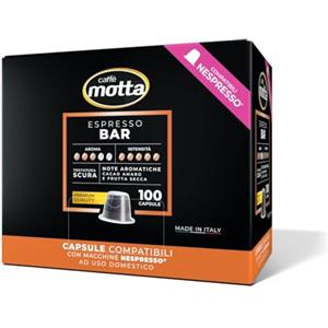 CAFFE' MOTTA Caffè Motta Espresso Bar 100 capsule - Compatibili con le Macchine ad uso domestico Nespresso®