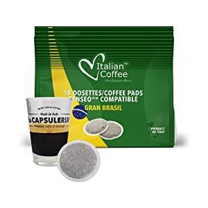La Capsuleria Caffè GRAN BRASIL (10 conf. x 18 Cialde - tot. 180 cialde) compatibili con Senseo, caffè 100% Arabica