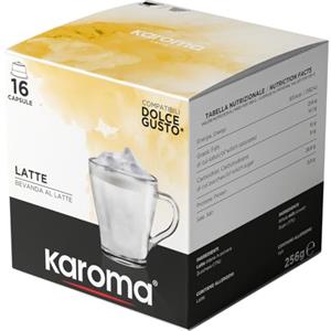 Caffè Karoma Karoma® 16 capsule Bevanda al Latte compatibili con Nescafè Dolce Gusto