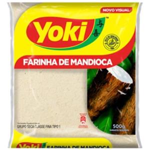 Yoki Farina di manioca cruda, busta da 500g. - Farinha de Mandioca Crua YOKI