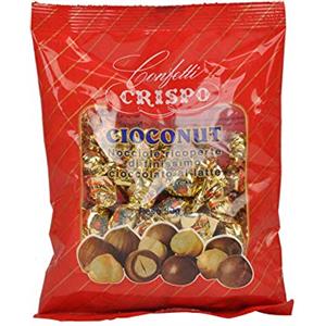 Lucgel Cioccolatino di Cortesia per Caffè Incartato Singolarmente Nocciola Ricoperta di Cioccolato Lucgel, 1 Kg (circa 370 pz)