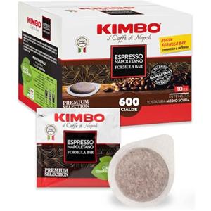 Kimbo Espresso Napoletano - 600 Cialde ESE 44mm con Puro Caffè Torrefatto in Italia
