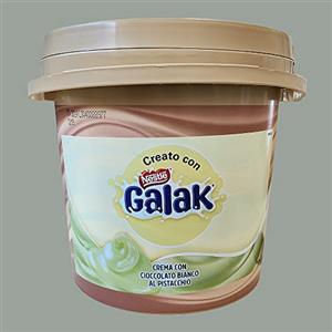 Lucgel Crema Spalmabile Gusto Cioccolato Bianco al Pistacchio Galak - 3 Kg -