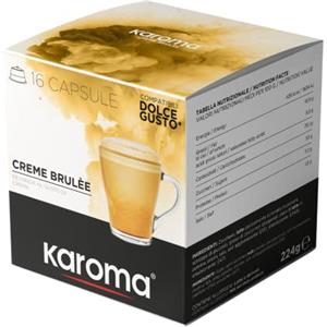 Caffè Karoma Karoma® capsule compatibili con Nescafè Dolce Gusto (16, Creme Brulèè)