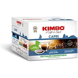 Kimbo Le Meraviglie del Gusto Cialde Caffè Compostabili ESE Capri - 100 Cialde