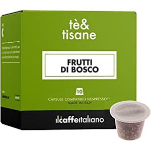 FRHOME Il Caffè Italiano Tisana ai Frutti Rossi Compatibile Nespresso - 50 Capsule
